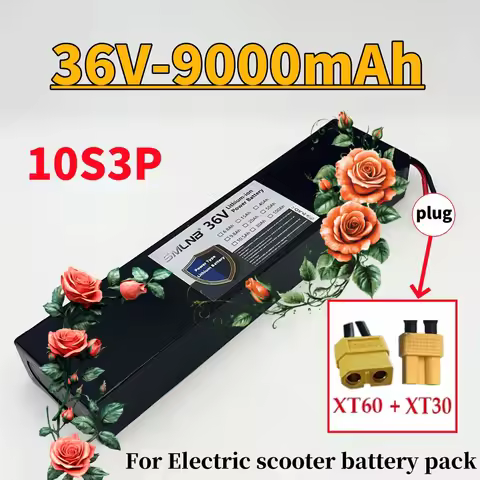 large capacity Upgraded Rechargeable 10S3P 36V 9000mAh 42V Electric Battery Pack 18650 Lithium M365 