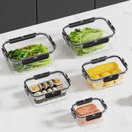 Japanese Style 1.85L Round Fresh-Keeping Box, Sealed Leak-Proof Stackable Storage for Fridge