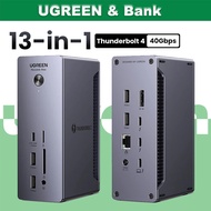 UGREEN Revodok 13-in-1 Thunderbolt 4 Dock 40Gbps Dual Support 4K@60Hz Or 8K, 90W Hub Charger