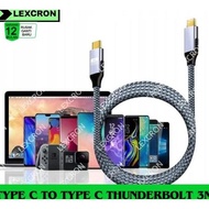 NEW Type c to type c 3M / Thunderbolt USB 4 Gen 3x2 Lexcron
