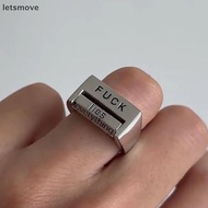 [letsmove] Oppose/Love Everything Ring Rotatable Change Mood Show Mental State Creative Ring Opening