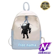 Skibidi tv man backpack kids sibidi titan