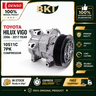 DENSO 100% ORIGINAL TOYOTA HILUX VIGO 2006 - 2017 YEAR 10S11C 7PK COMPRESSOR