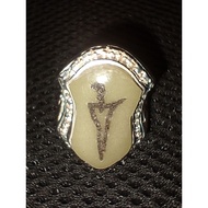 Cincin Alpaka Capal Permata Batu Sarang Ular saiz17