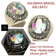 Indian kalimaya Opal stone ring cutting full jarong opal stone original