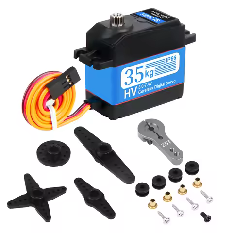 1X 35kg high torque Coreless motor servo 180/270 Degree Stainless Steel Gear Servo 1/8 1/10 Scale Rc