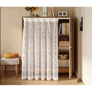 Ins Candy Gauze Blocking Curtain Cabinet Curtain Rainbow Gauze Transparent Curtain Cute Thin Light T