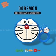 Case Airpod 2 / pro / 3 CASE, protect Airpod 2 / pro bluetooth headset CASE, Airpods, doremon cat sh