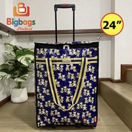 BigBagsThailand กระเป๋าเดินทาง กระเป๋าถุงผ้าล้อลาก กระเป๋า อเนกประสงค์ ขนาด ความสูง 24 นิ้ว Code 124L