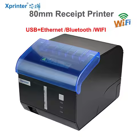80MM Receipt/Bill/Kitchen Printer USB+Ethernet/WIFI/Bluetooth Xprinter C260M 260MM/S Flash LED Light
