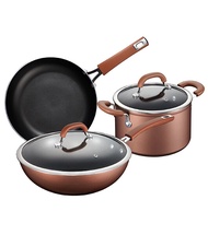 ASD 5 Pcs Non Stick Induction Cookware Set Copper Finish - Element