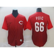 Cincinnati Reds Yasiel Puig #66 Dri-FIT ADV ML-B Men's Limited Edition Baseball Jersey-Red-2