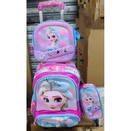 Fashion 3in1 Trolley Flash Cartoon Bag (6wheels)