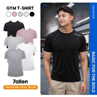 7allen Ice Cooling Dri Fit Short Sleeve T-shirt | Quick Drying Running Workout Shirt | Casual Round 