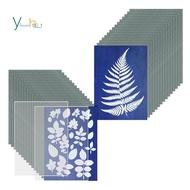 30 Sheets Sun Print Paper Kit, Activated Printing Art Paper Cyanotype Paper