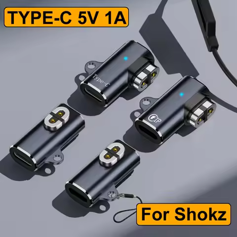 USB TYPE-C To Magnetic 90 Degree Bending Left Right Adapter Charger Charging Cable for After Shokz O