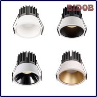 BIDOB Dimmable Led Downlight Recessed Ceiling Lamp Spotlight Aluminum Led COB Light 5W 7W 9W12W16W18W20W AC110V 220V Home Office Store EIBIP