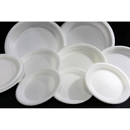 100 PCS PINGGAN POLISTERIN/POLY FOAM PLATE/FOAM PLATE
