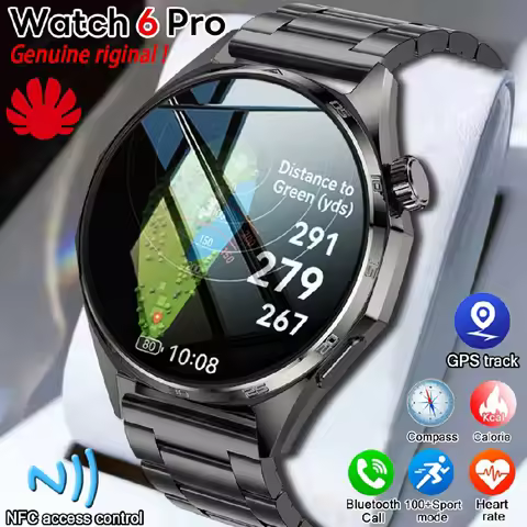 NFC Bluetooth Call Smart Watch Men AOMLED 360*360HD Color Screen Rotation Button Fitness Tracker IP6