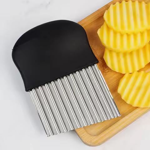 Stainless steel potato chip cutter corrugated potato chip cutter stainless steel wave knife