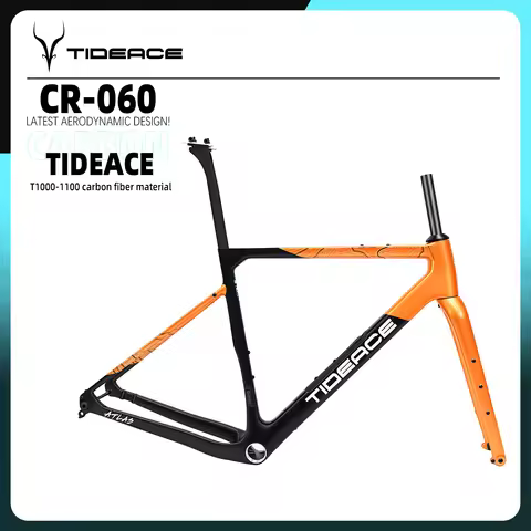Tideace Ultra Light Carbon Gravel Frame with Downtube Magnetic Storage Insert Lightweight Gravel Fra