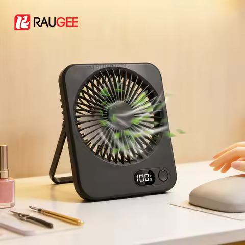 Mini Portable Fan USB Desk Fan Rechargeable Table Fan Wall Mount Hanging Fan 5 Gear Student Desk Fan