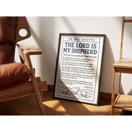 Psalms 23 Psalms, Bible Murals, Bibles, Christian Posters, Retro Style Wall Arts, Belief Gifts, Suit
