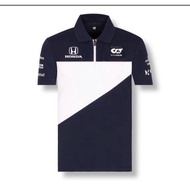 New F1 Racing Suit + AlphaTauri Racing  F1 Jersey + Summer Unisex Short Sleeve Polo Shirt