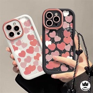 For Redmi 14C A3 13C 12 10 Note 14 13 12 11 Pro Note 9S 10C Full Red Heart Phone Case