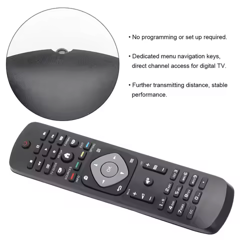 Remote Control Controller Replacement for Philips LCD LED TV TV Remote Control Remote Control for Ph