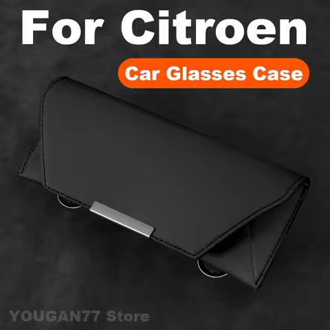 Car Glasses Case For Citroen e-C3 E-Berlingo C5X Hypnos e-C4X C1 C3 C5 Aircross Jumpy C5X7 EC3 EC4 U