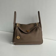 98新✨ Hermès 愛馬仕 Lindy 26 大象灰金釦