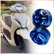 Yoo Motorcycle Bar End Pair with Anodized 6061 Aluminum and Screws for LEAD125I GIORNO Handlebar Rep