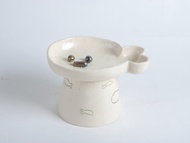 /木訥的魚/ 手捏陶瓷慢食碗