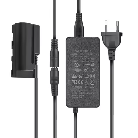 NP-F Dummy Battery AC Power Supply Adapter with Extendable Cable for Sony NP-F970 NP-F960 NP-F770 F7