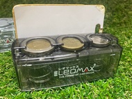 LEOMAX กล่องใส่เหรียญ 2 IN 1 LION SPEED พร้อมที่หนีบบัตรรุ่น CH-1146 สีใสโปร่ง/สีดำโปร่ง