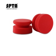 SPTA Tire Shine Foam Applicator Pads Round Shape Side Pressing Hand Polishing Sponge Pads Kit Tire Shine Applicator Pad Tire Dressing Applicator Pad for Applying Tire Shine