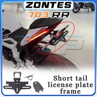 For ZONTES 703RR rr short tail license plate frame 703 RR703 703rr rr703 703 RR stainless steel fitt