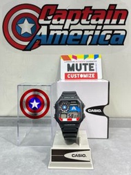 寄賣Casio AE-1200WH-1a私人訂製 Captain America 美國隊長