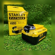 STANLEY แบตเตอรี่ 20V. รุ่น SB204 (ขนาด 4.0Ah ) สำหรับเครื่องมือไร้สาย 20V. แบตเตอรี่