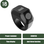 JQVITEK SR02 Smart Dzikir Ring Bluetooth 5.4 APP Control Prayer Reminder Qibla Finder 30-Day Standby