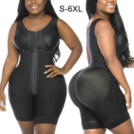 Stage 2 Fajas Compression Garment Full Body Shaper Plus Size Women Butt Lifter Tummy Control Korset 