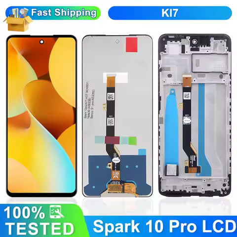 KI7 100% Tested Premium Lcd For Tecno Spark 10 Pro Display Touch Screen Digitizer Panel Assembly LCD