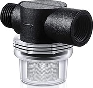 Geynutaly Water Pump Strainer Filter, RV Replacement 1/2 Inch Twist-on Pipe Strainer Compatible with