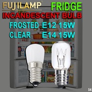 [local seller] E12 E14 15W Tabular Lamp/ Salt lamp/ Refrigerator Light Bulb/ Pygmy Bulb/ Lampu Peti 