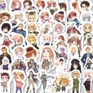 Hetalia Anime Sticker Cutting Pack: Axis Powers Contents 100Pcs Cute Cool Aesthetic Series for Suitc