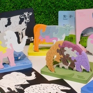 台灣生態動物拼圖+閃卡+酷卡