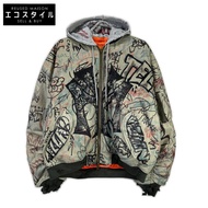 Moirola 卡其色 25AW 塗鴉飛行員夾克 MA-1 飛行員夾克 L [二手]