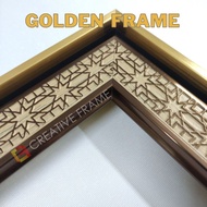 CREATIVE Photo Frame | Golden Frame For Family & Graduation Photo [11R/12R/12R+/A3/Super 12R]