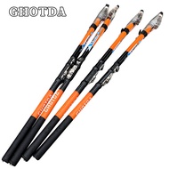 【Hot sale】GHOTDA Fishing Rod Telescopic Carp feeder Rock Fishing Rod Carbon Fiber 2.7/3.6/4.5/5.4/6.